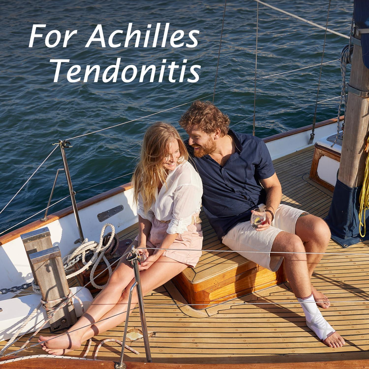 BSN Medical Actimove Professional Line AchilloMotion Achilles Tendon Support Achilles Tendonitis Relief, Achilles Tendon Bursitis Left/Right Wear Charcoal, Medium