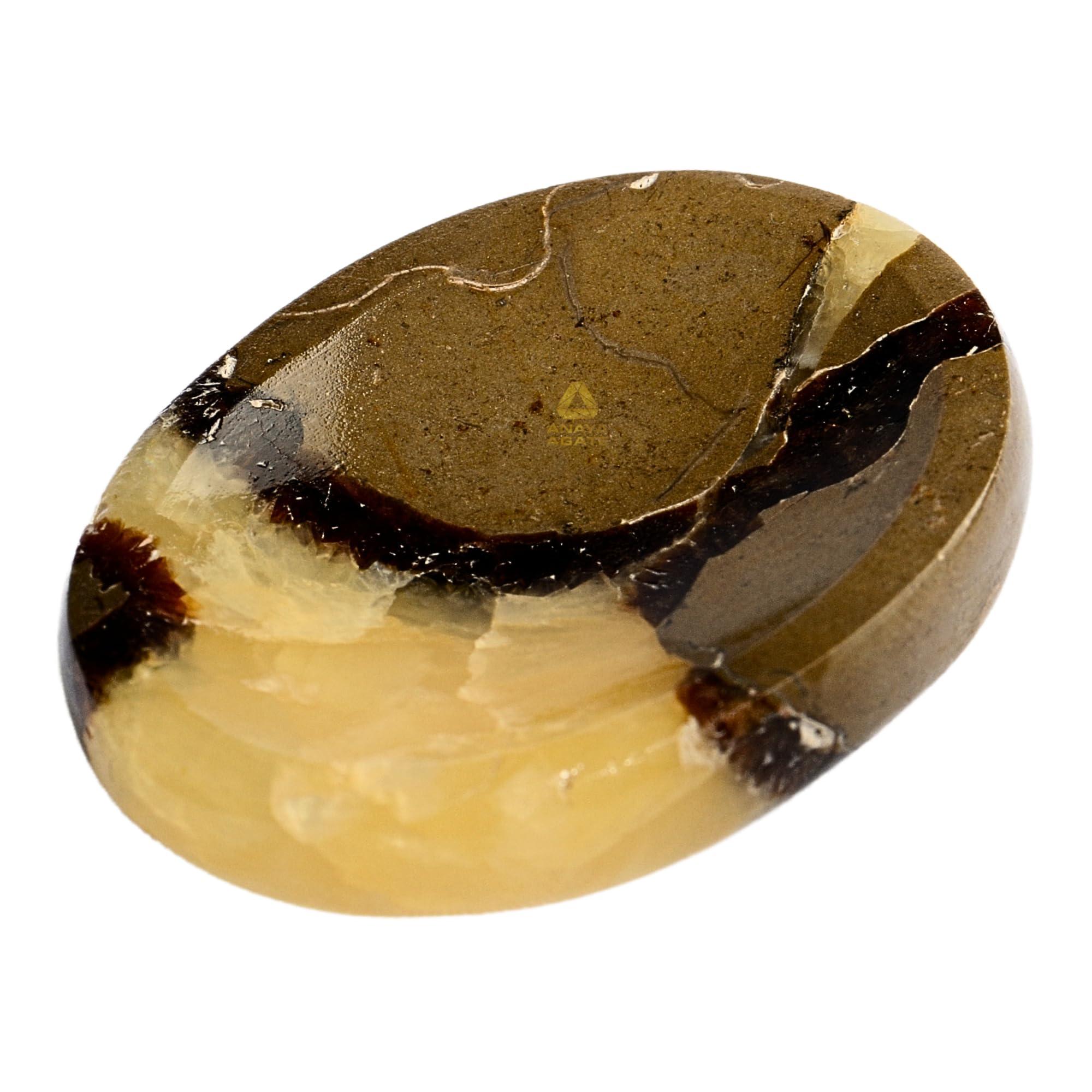 ANAYA AGATE Worry Stones Septerian Crystal Thumb Worry Stones for Anxiety, Stress Relaxing and Soothing Balance Stones for Meditation, Stress Relief Healing Stones and Crystals for Men and Women