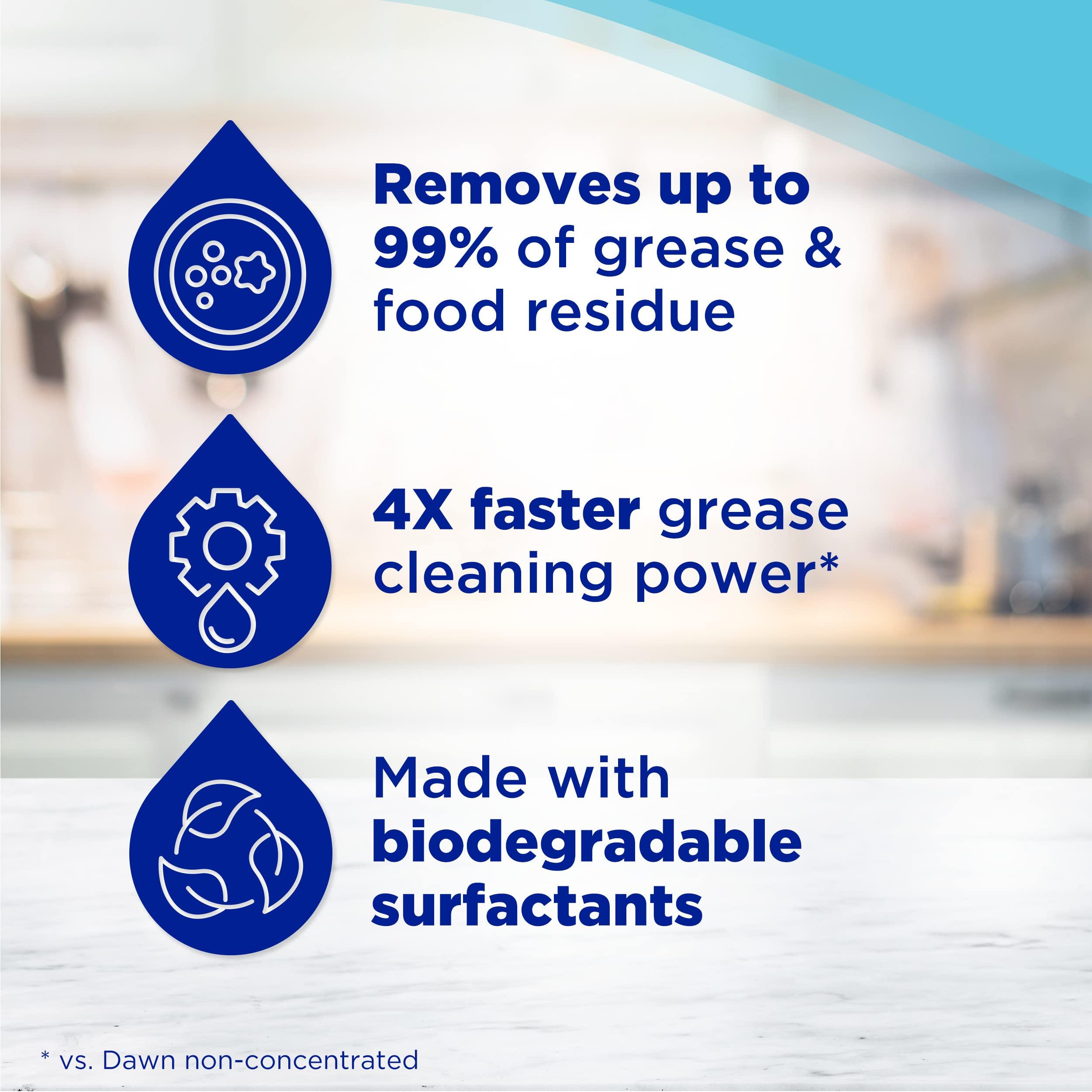 Dawn Dawn Platinum Dish Soap Liquid, Dishwashing Liquid, Dish Detergent Liquid, Refreshing Rain Scent, 54.8 fl oz (Pack of 2)