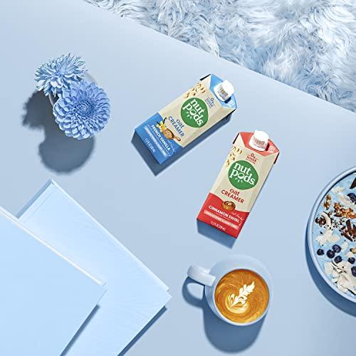 nutpods nutpods Oat Cinnamon Swirl Coffee Creamer - Unsweetened Oat Milk Creamer - Nut-Free Non Dairy Creamer - Keto, Gluten Free, Non-GMO, Vegan, Sugar Free, Kosher (12-Pack)
