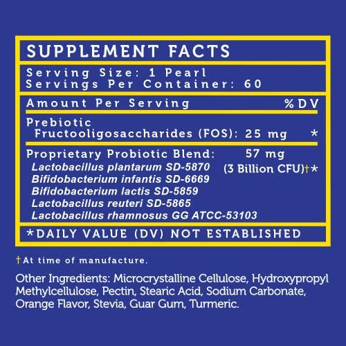 lovebug PROBIOTICS lovebug PROBIOTICS for Kids | Multi-Strain 3 Billion CFU | Constipation & Stomach Discomfort | Sugar Free | Ages 6+