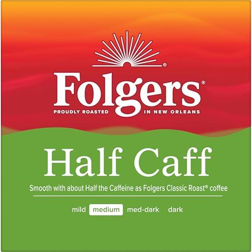 Folgers Folgers Half Caff Coffee, Medium Roast, Keurig K-Cup Pods, 10 Count (Pack of 6)