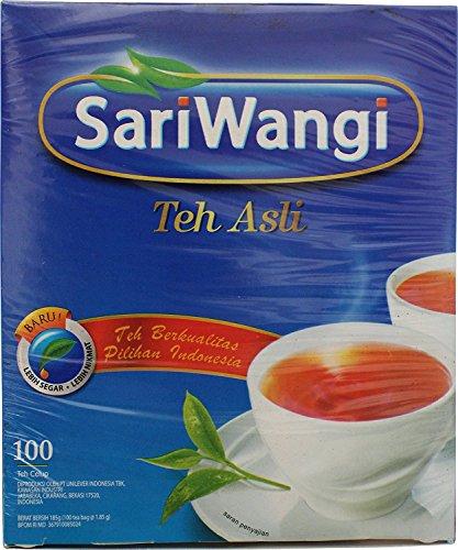 SARIWANGI Sariwangi Teh Asli, Indonesian Tea, 1 Box 100 Teabags, Halal