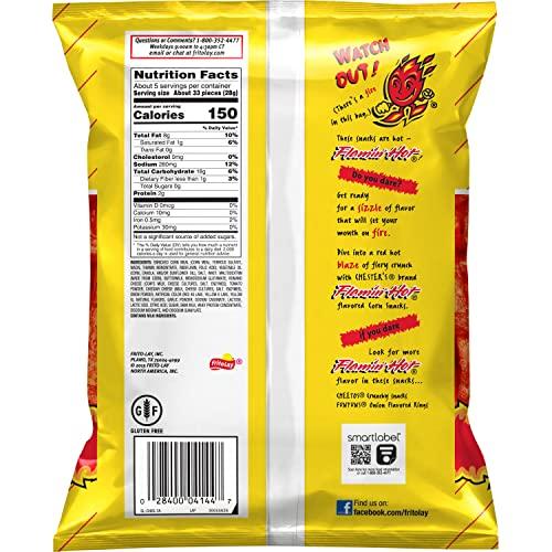 Chesters Chester's Flamin' Hot Fries Flavored Corn & Potato Snacks Bag, 5.25 Oz