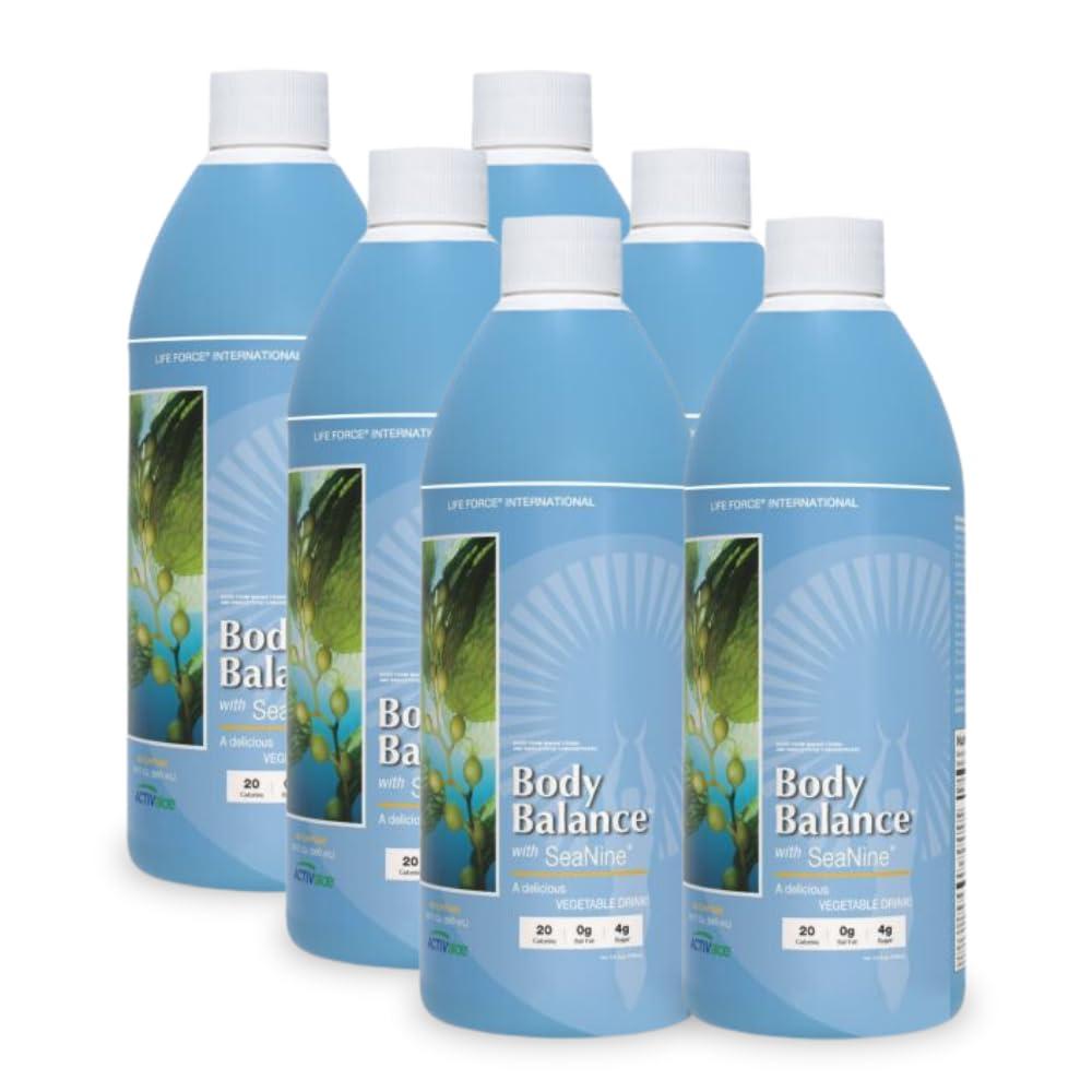 Life Force Life Force Youngevity Body Balance Land & Sea Plant Based Nutrition - Sea Vegetables, Kelp, Nori, Honey, Aloe Vera, and More - 75+ Nutrients w/Vitamins, Minerals, Amino Acids - (32 Fl Oz) (6)