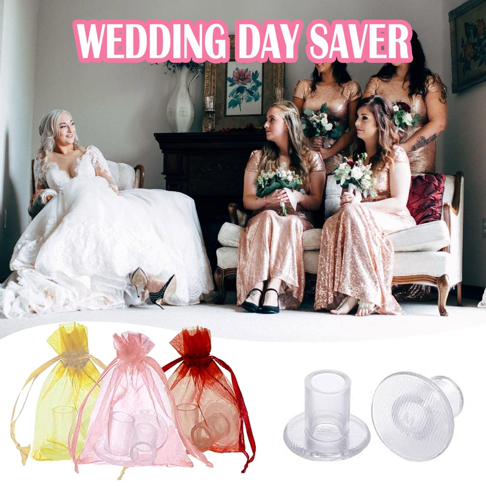 OZIO Heel Protectors for Grass 21 Pcs, 3 Sizes Grass High Heel Protectors for Walking on Grass and Uneven Floor, Clear Heel Sink Stoppers for Women Wedding Shoes