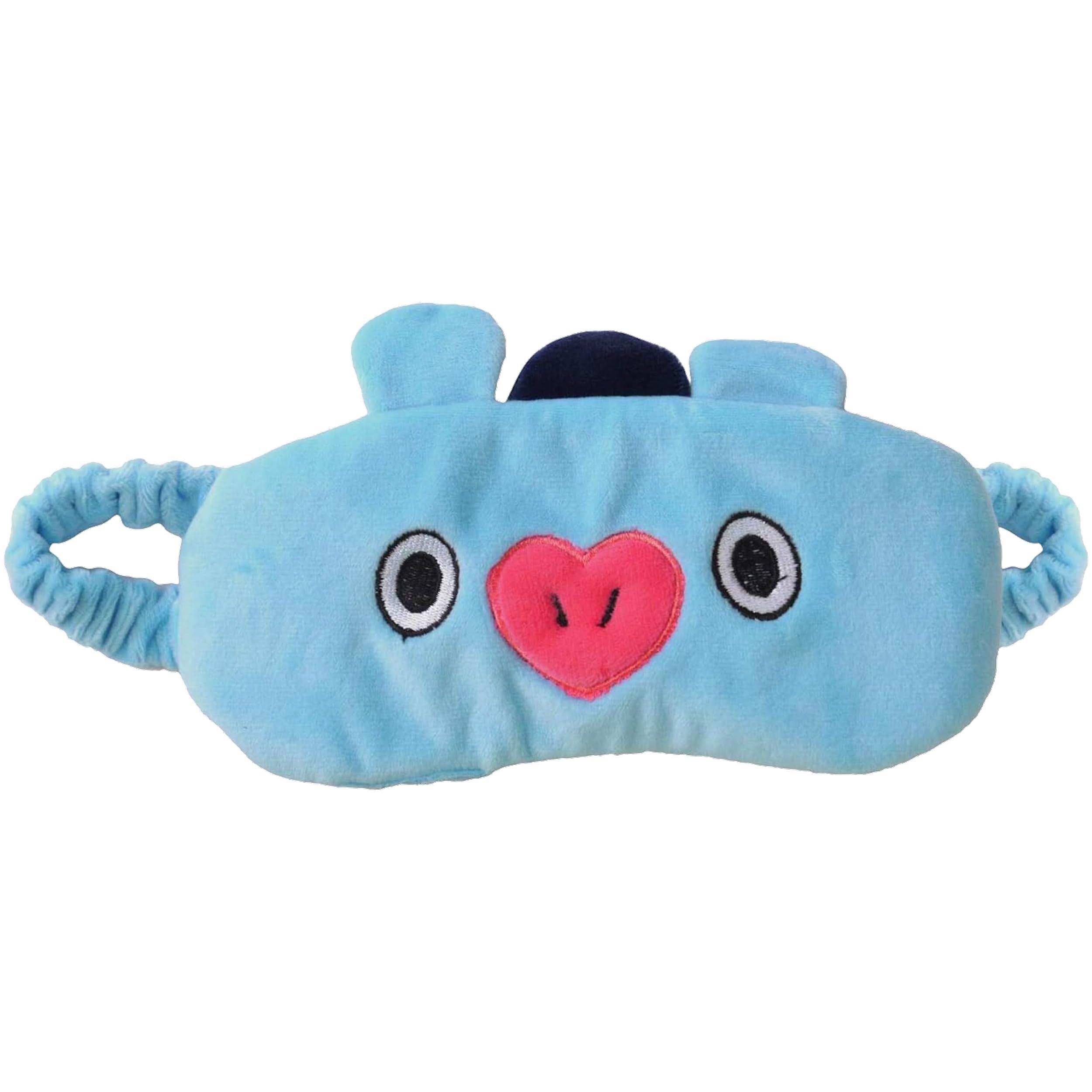 Concept One BT21 LINE Friends MANG Sleep Mask, Eye Cover Blindfold for Sleeping, Blue, One Size
