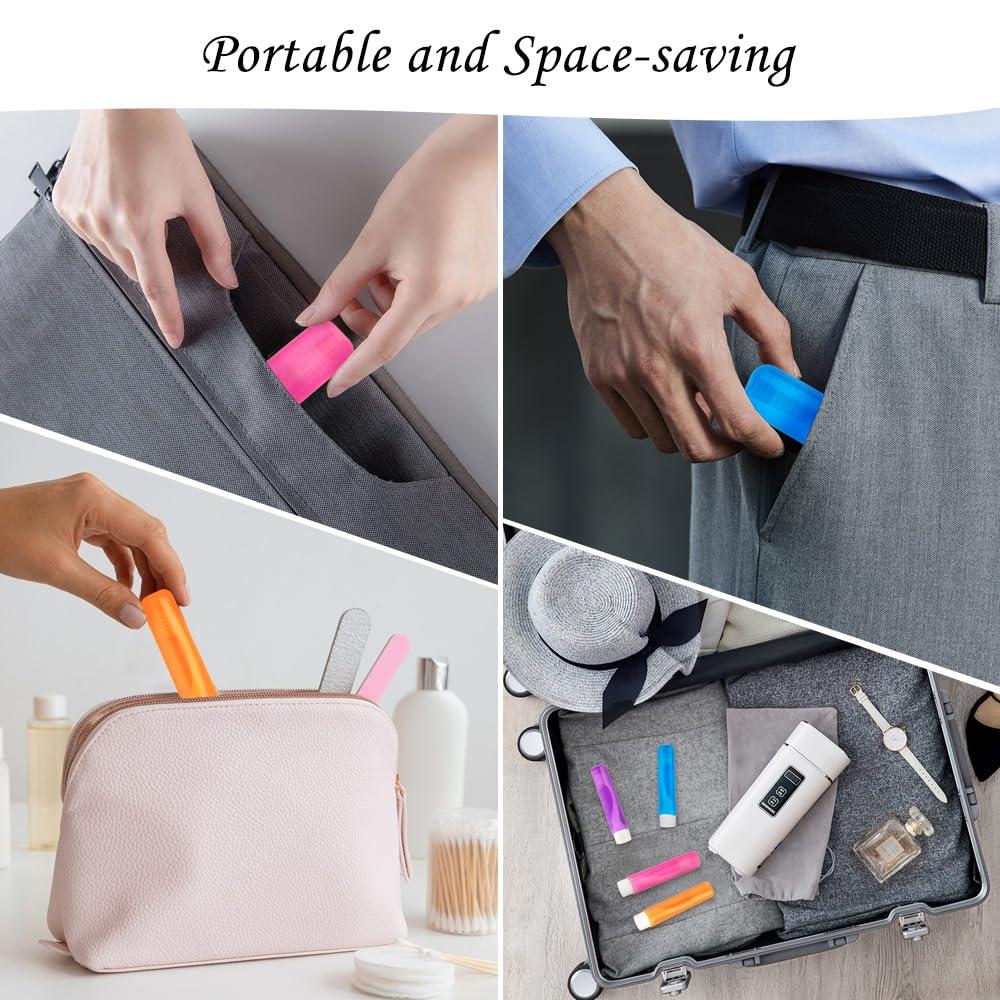 iRFKCIOW Travel Toothbrush 4 Pack Mini Toothbrush Soft Travel Toothbrush Set Portable Folding Travel Size Toothbrush with Toothbrush Case Individually Wrapped Small Toothbrush for Home Camping Hiking School