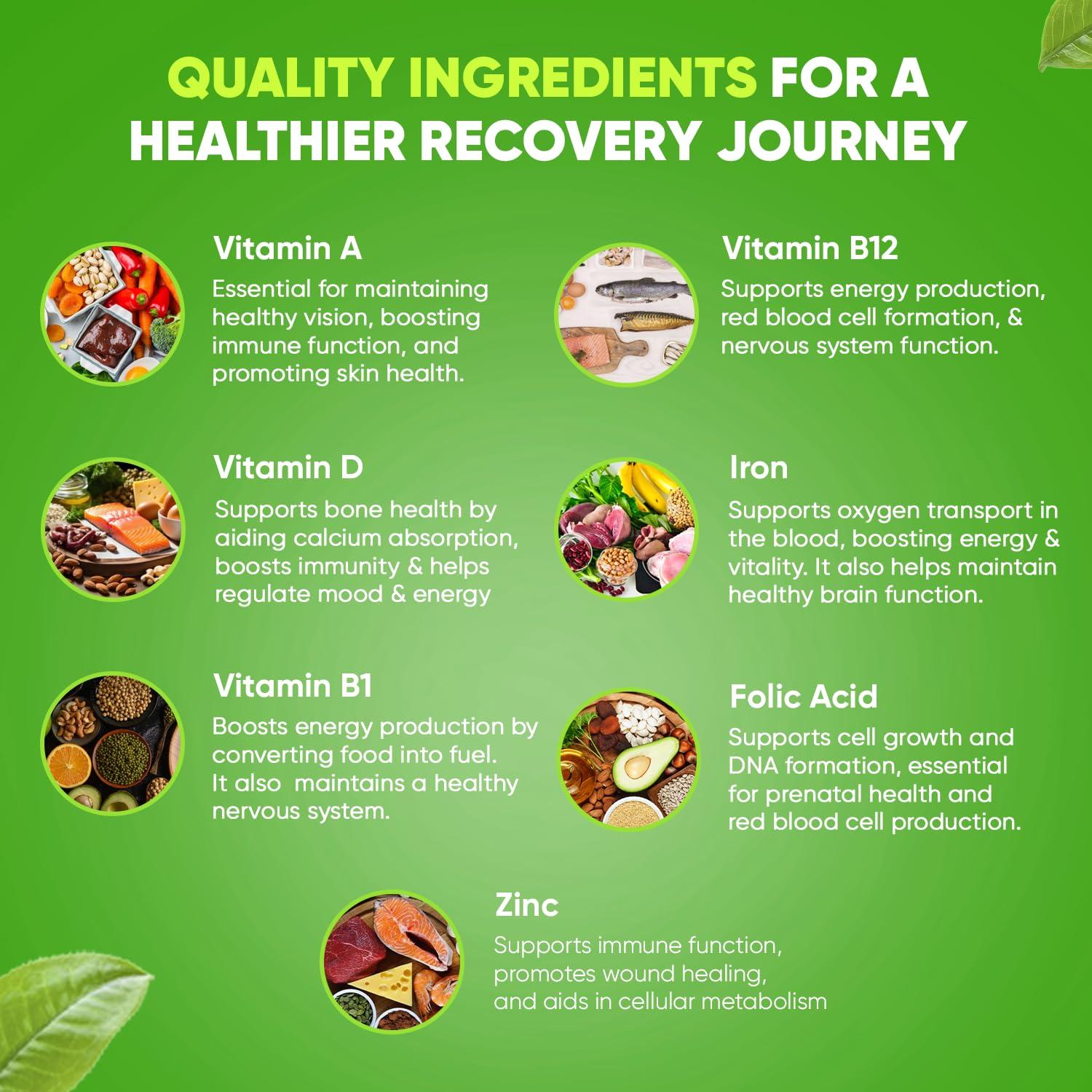 BariSlim BariSlim Advanced Chewable Bariatric Multivitamin Tablets - Bariatric Vitamin and Supplement for Post Bariatric Surgery Including Gastric Bypass and Gastric Sleeve | Wild Cherry (60 Count)