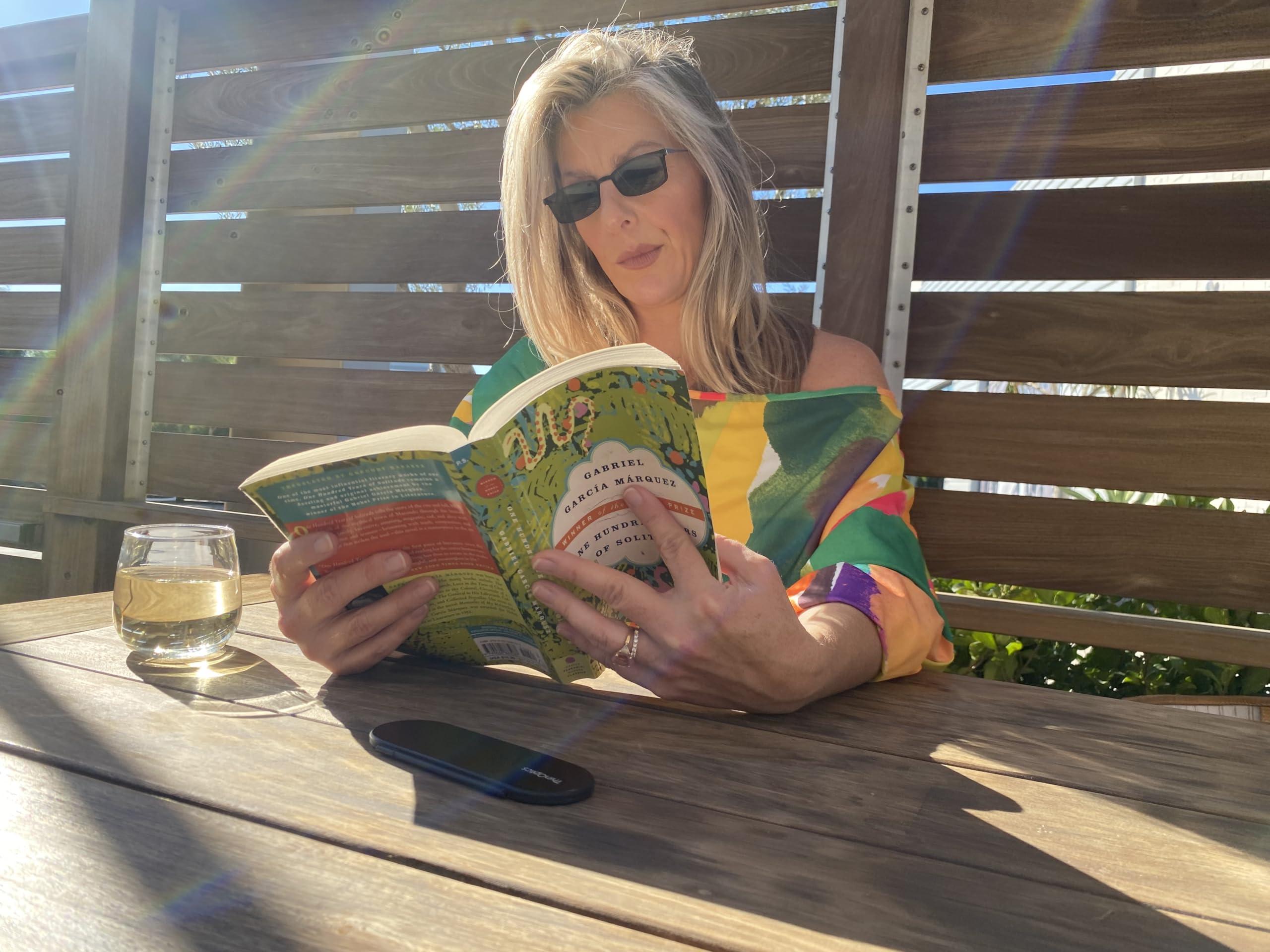 ThinOptics ThinOptics Reading Sunglasses Glasses, Rectangular/Black, 60mm + 1