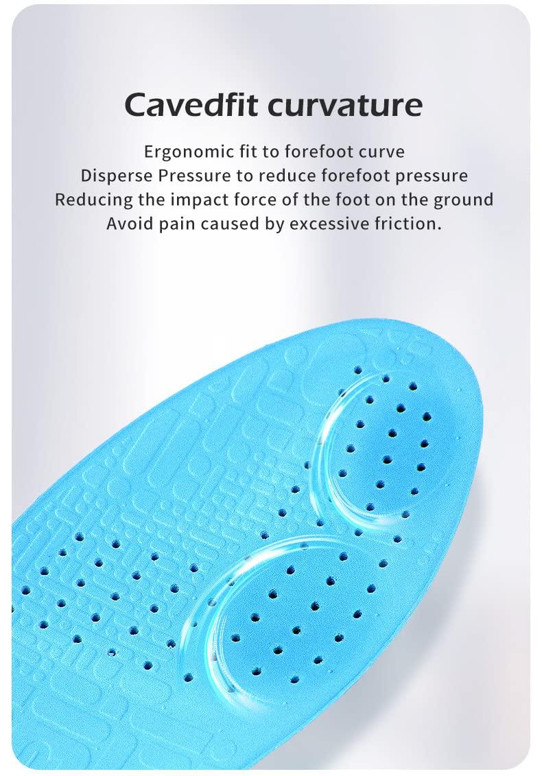 OUPOWER OUPOWER Soccer Cleat Boots Shoes Insoles Inserts Pad Rebounder Poron Foam Anti-Slip Athelete (US7.5-8)