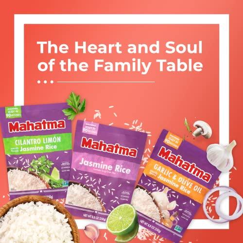 Mahatma Mahatma Ready to Heat Jasmine Rice, Precooked Rice, Microwaveable in 90 Seconds, Six 8.8-Ounce Bags