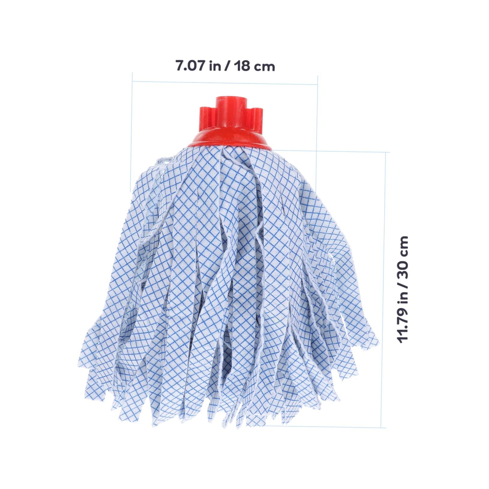 COLLBATH COLLBATH 2pcs Mop Replacement Head Accessories Mop Cleaning Tool Practical Mop Cloth Cleaning Mops Cotton Floor Cleaning Mop Head Mop Refill Floor Mops Scraper