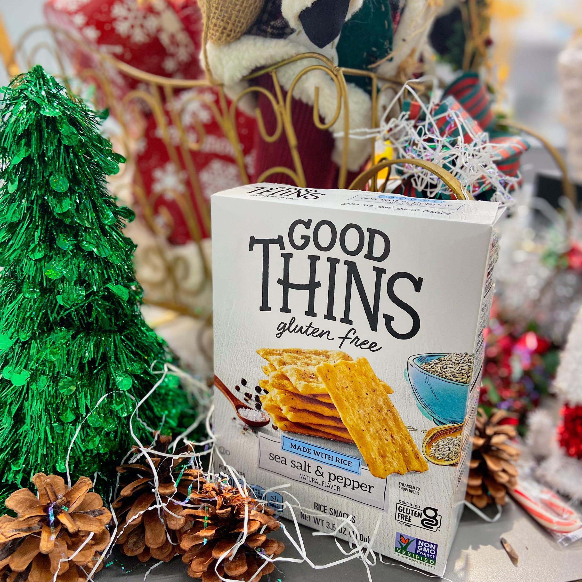Good Thins Good Thins Sea Salt & Pepper Rice Snacks Gluten Free Crackers, 3.5 oz
