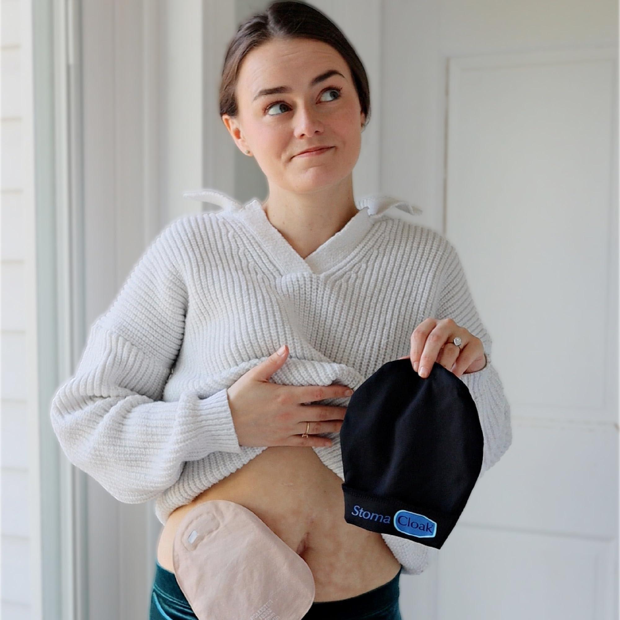 STOMA CLOAK StomaCloak Ostomy Pouch Covers - Odor Reducing, Moisture Wicking, Cool Fabric - Fits All Ostomy Sizes, Discreet Protection for Colostomy, Ileostomy, Urostomy Bags - 3-Pack (Beige, 2.25R)