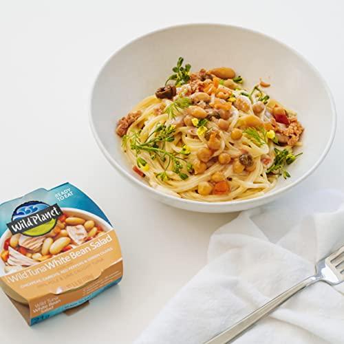 Wild Planet Wild Planet Ready-To-Eat Wild Tuna White Bean Salad With Organic Chickpeas, Carrots, Red Peppers & Green Olives 5.6oz (Pack Of 12)