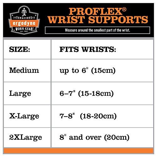 Ergodyne Ergodyne - 70112 ProFlex 4000 Single Strap Wrist Support, Tan - Small, Left Hand