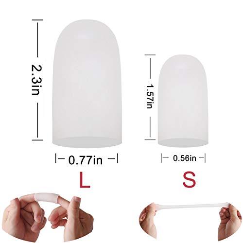 Conpru 30 Pieces Gel Toe Caps, Silicone Toe Protector Toe Covers to Protect from Rubbing, Ingrown Toenails, Corns, Blisters, Hammer Toes and Other Painful Toe Problems