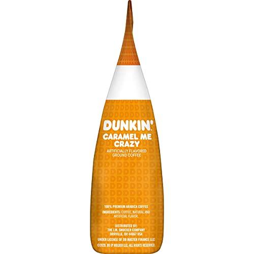 Dunkin\' Dunkin\' Caramel Me Crazy Flavored Ground Coffee, 11 Ounces (Pack of 6)