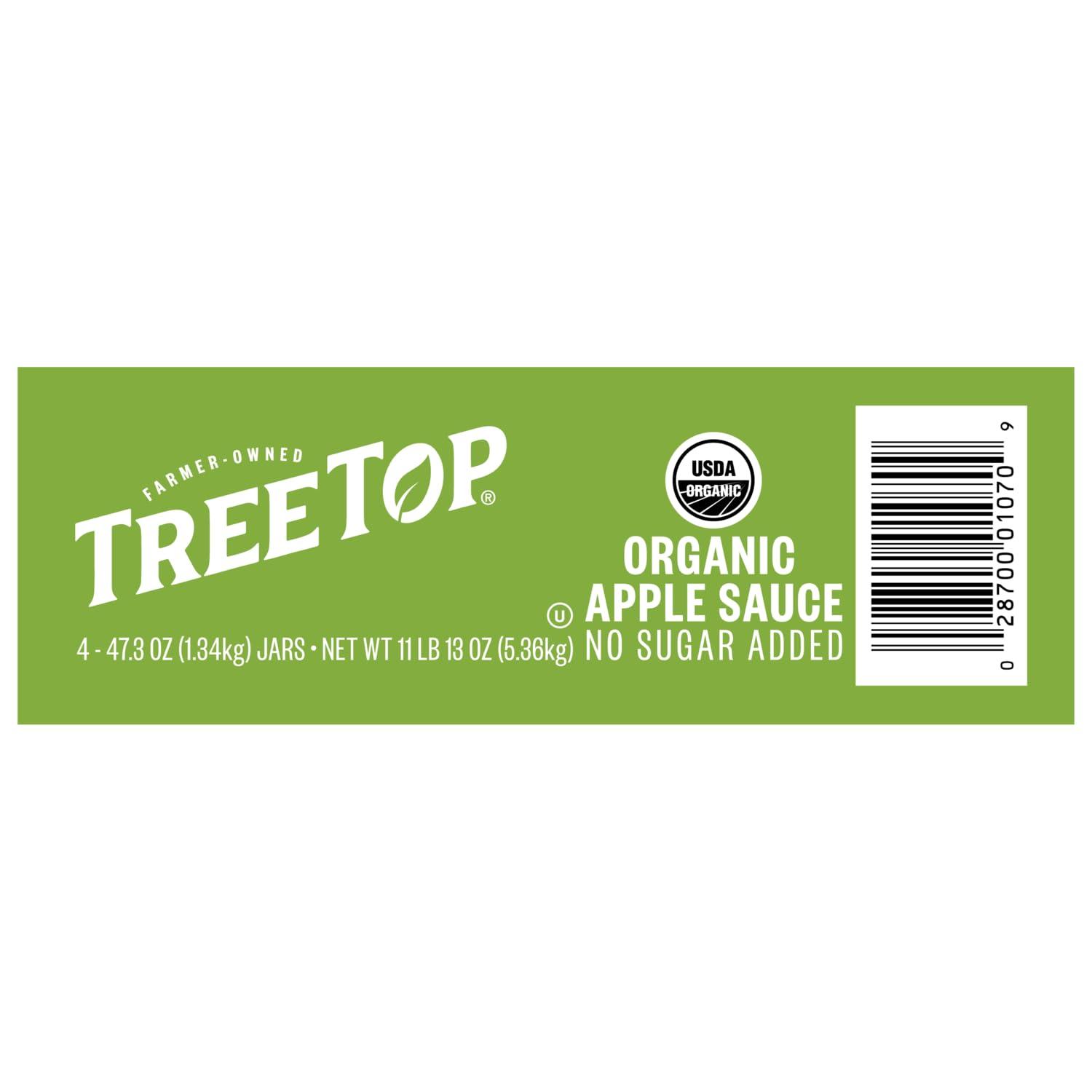 Tree Top Tree Top No Sugar Added Apple Sauce, 47.3 Oz (Pack of 8)