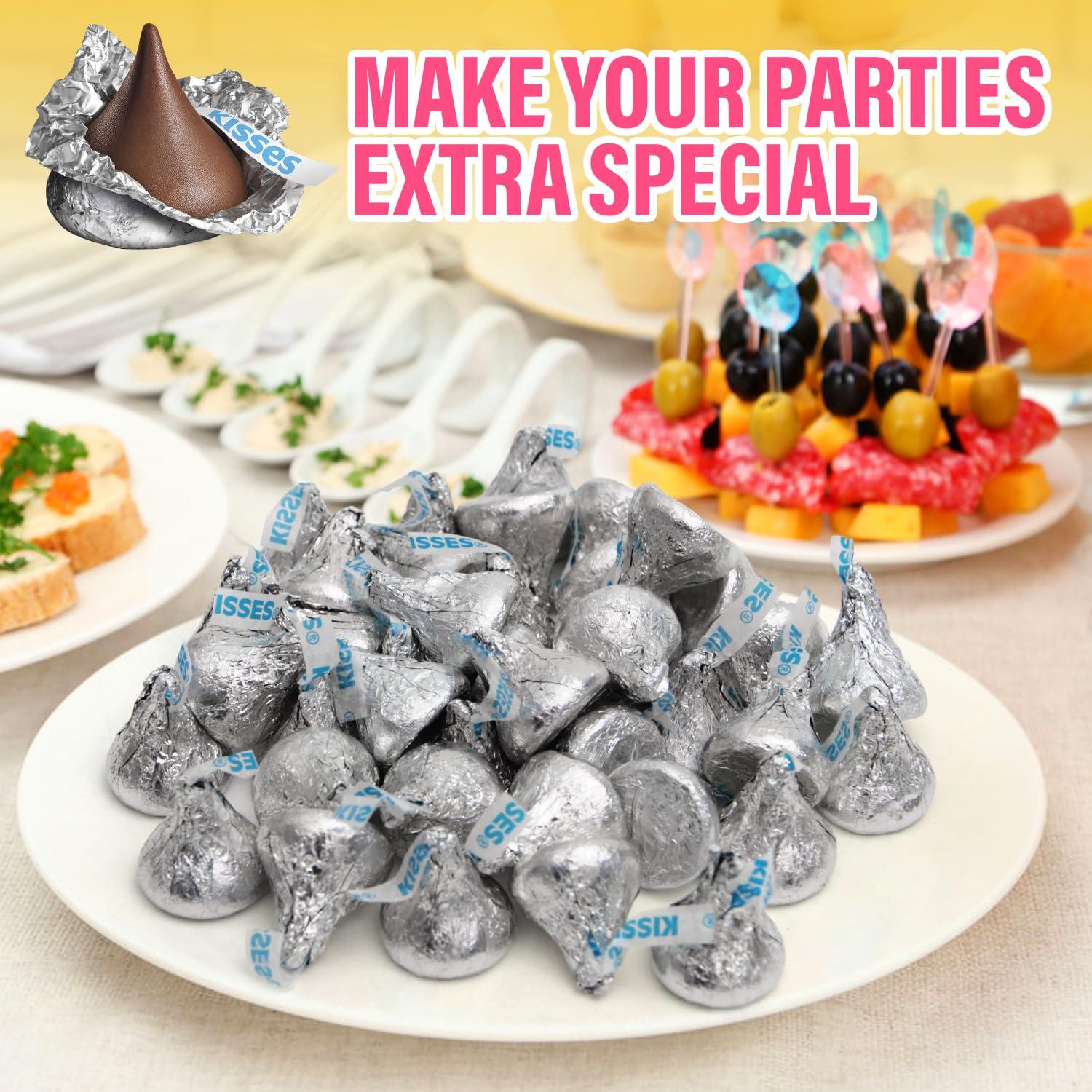 Jumblet Milk Chocolate Kisses, Hershey Kisses Bulk for Parties and Candy Buffets, Delicious Hersheys Kisses in Bulk, Perfect Milk Chocolate Candy for Holiday Celebrations and Everyday Sweet Treats (5 Lb)
