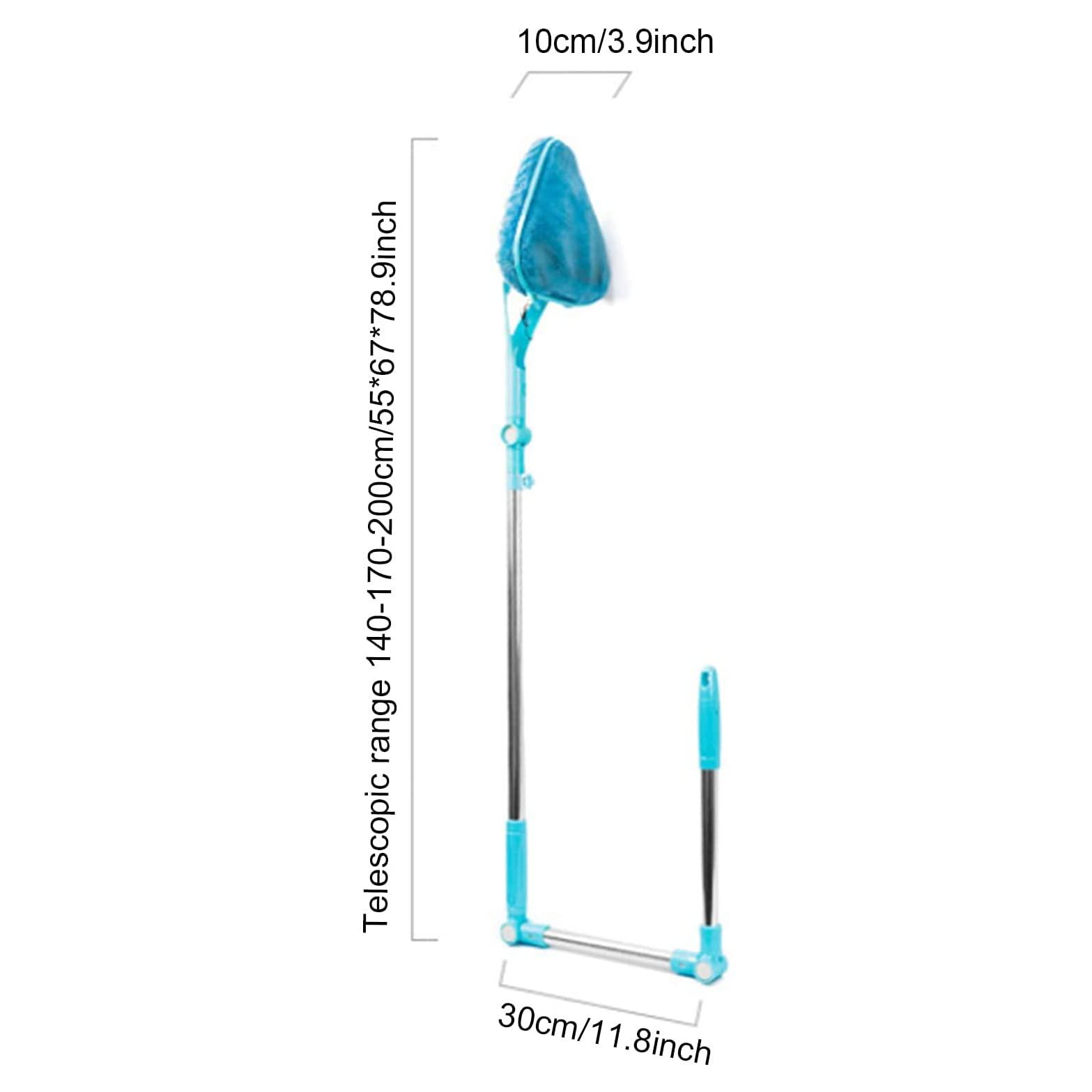 DKULMN DKULMN Window Cleaning Tool,Window Squeegee Cleaning Tool, 3 in 1 U Shaped Cleaner Kit,U Shaped Window Cleaner for External Window Washer with Telescopic Pole