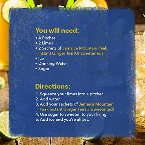 Mountain Peak Jamaica Mountain Peak Ginger Instant Tea Unsweetened 14 sachets