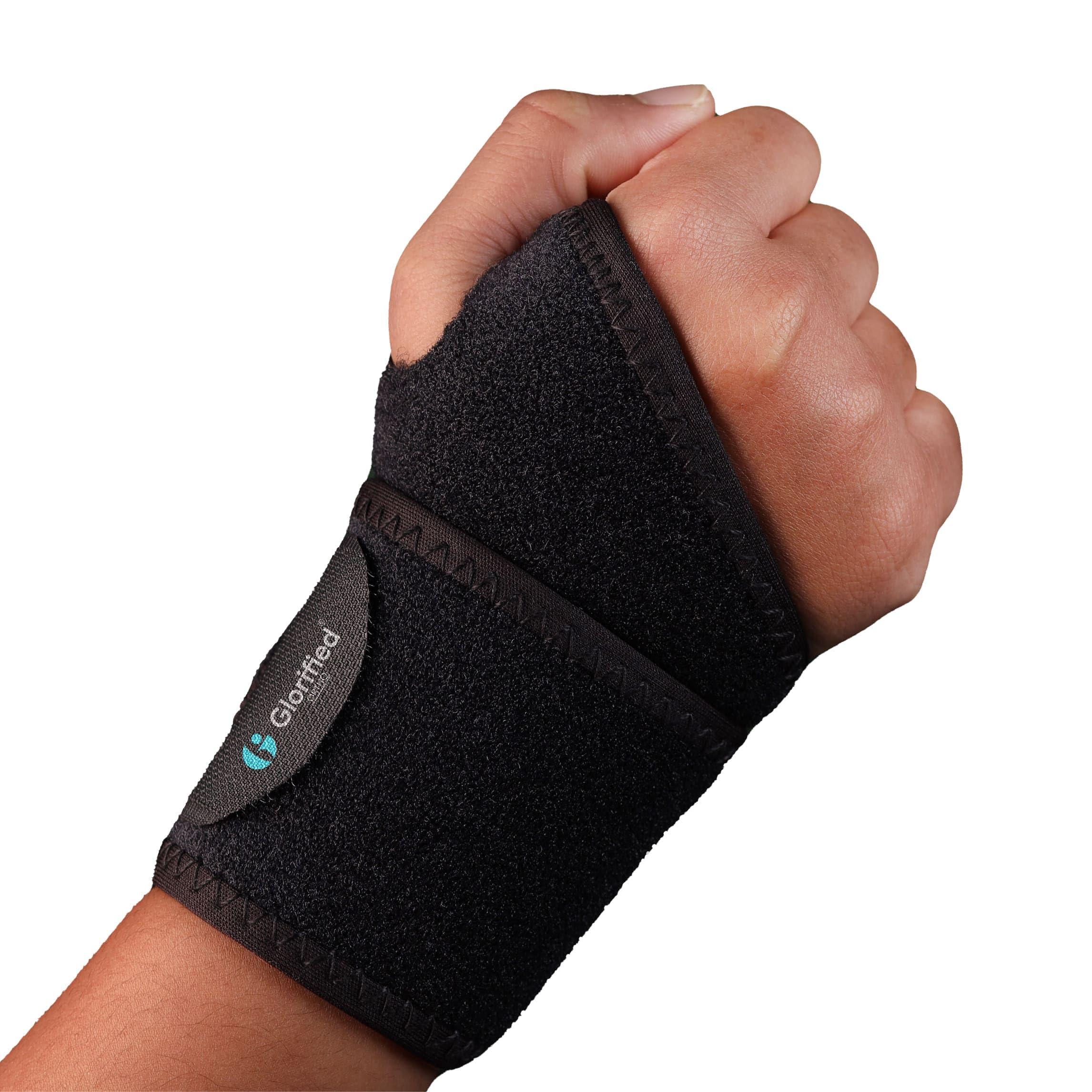 GLORIFIED ORTHO GLORIFIED Carpal Tunnel Wrist Brace, 2Pack Wrist Support Brace Adjustable Wrist Strap Reversible Wrist Brace for Sports Protecting/Tendonitis Pain Relief/Carpal Tunnel/Arthritis Unisex-Right&Left