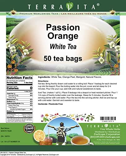 TerraVita Passion Orange White Tea (50 tea bags, ZIN: 530751) - 3 Pack