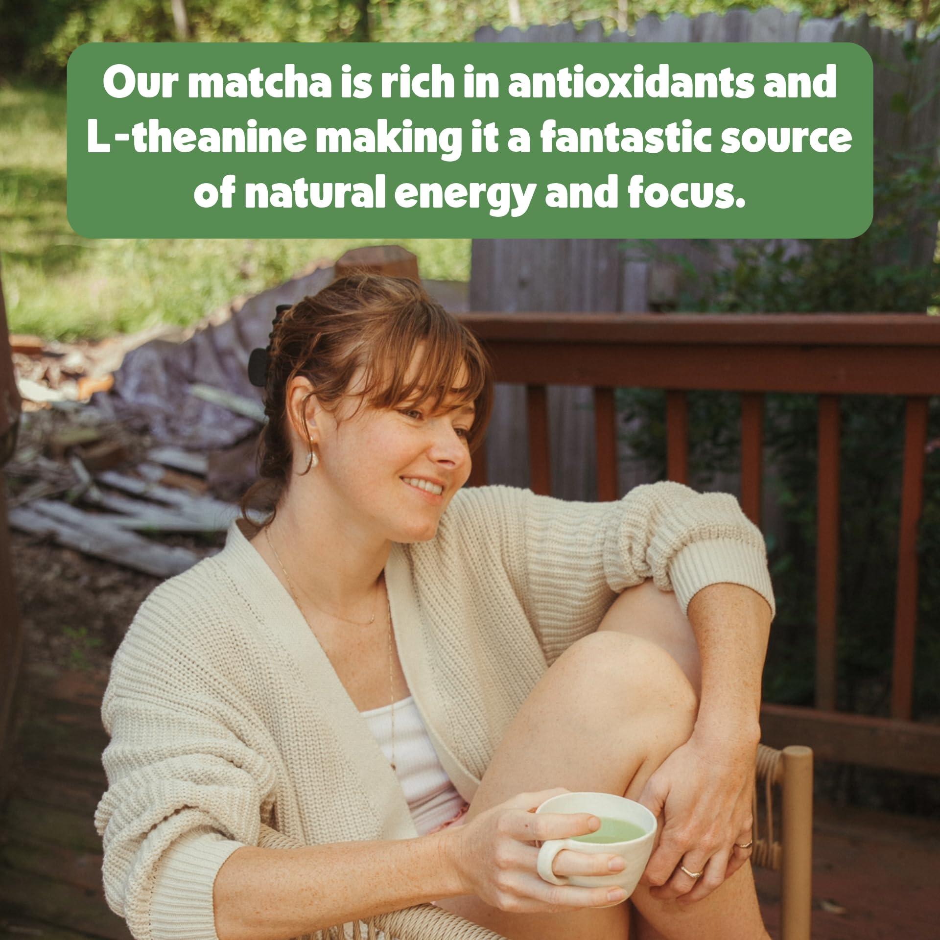 Heavenly Tea Leaves Heavenly Tea Leaves Organic Ceremonial Grade UJI Matcha Green Tea Powder, 30 g Tin - Premium High Grade Japanese Green Tea, Authentic, Sugar Free