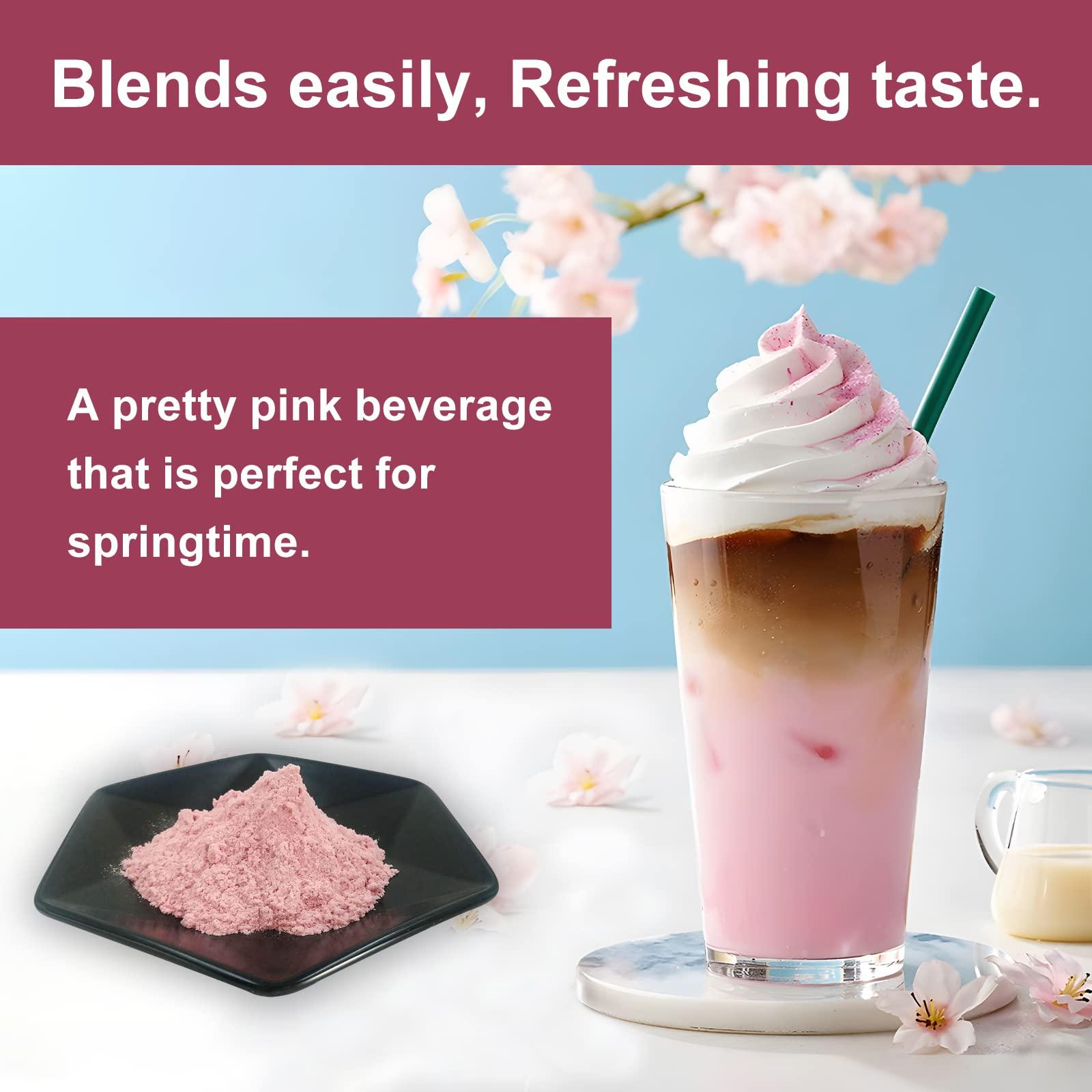 Grelim GRELIM Sakura Powder Premium Original Cherry Blossom Powder for Baking,Made in Kanagawa Perfect for Springtime Beverage, 4.23 Oz