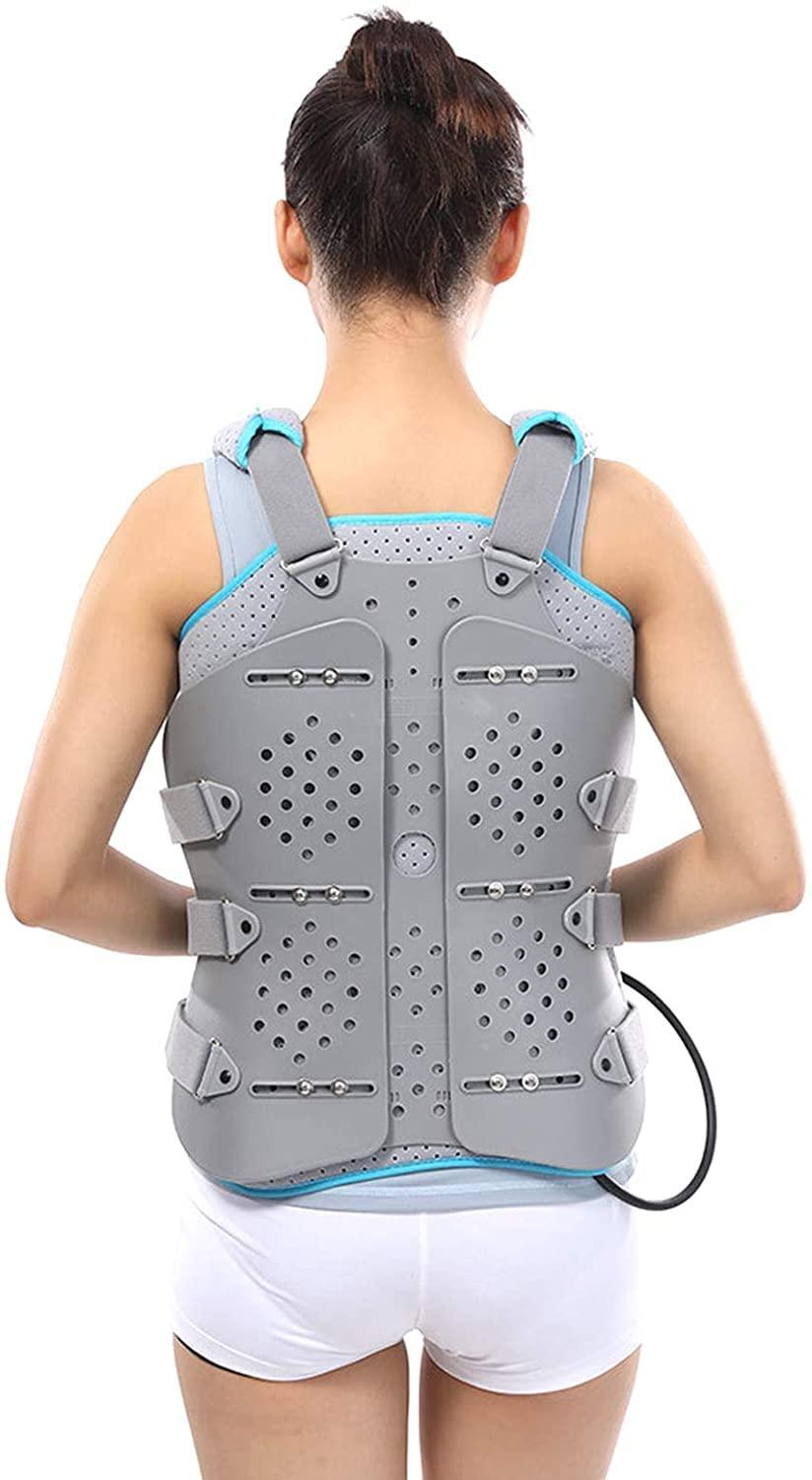 SJHY Posture Corrector Thoracic Back Brace Spinal Lumbar Fracture for Hyperextension Orthotics Spine Fixation Lumbar Thoracolumbar Brace Back Posture (Size : Single airbag)