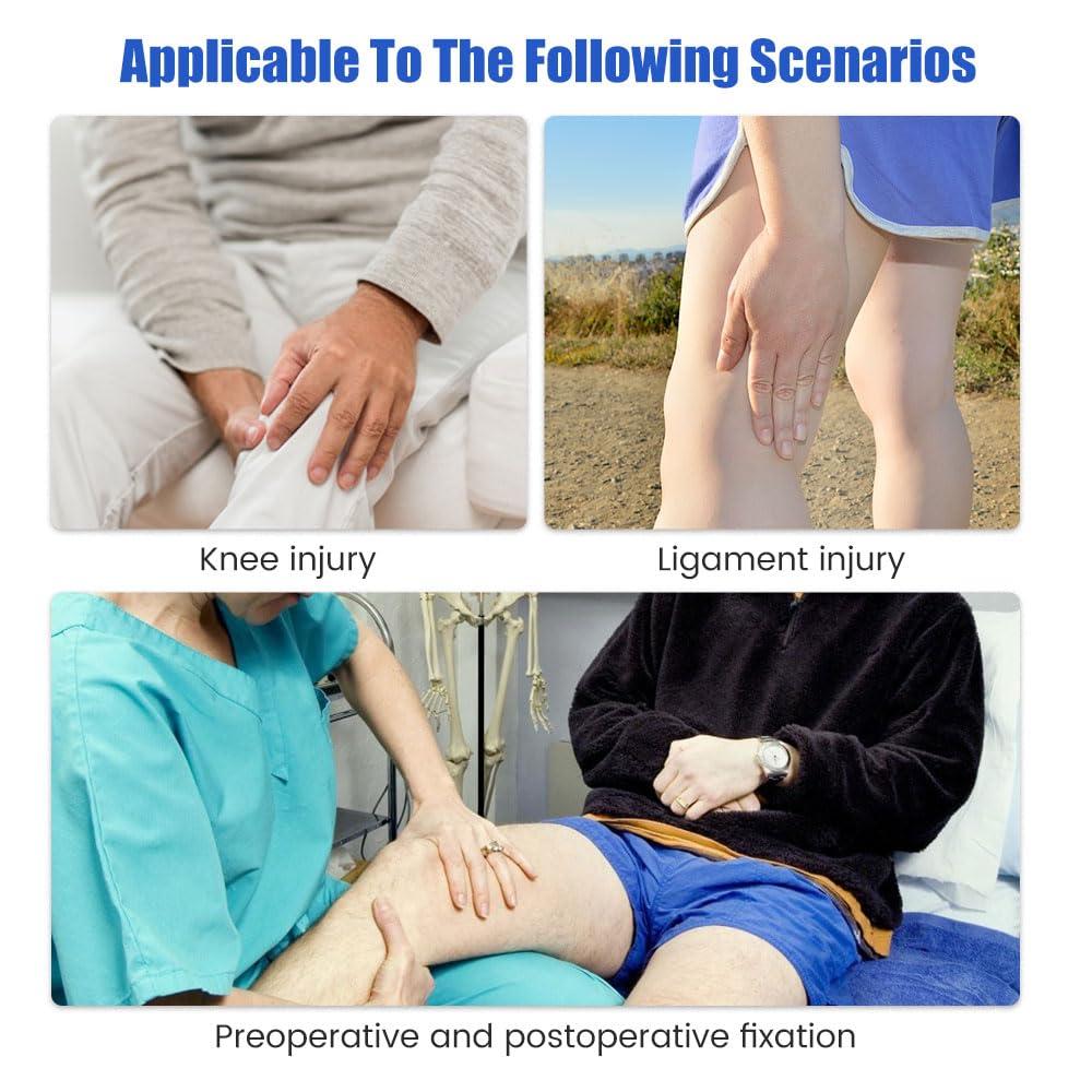 GARCAN Knee Brace Medial Hinged Leg Brace Support Osteoarthritis Knee Joint Pain Sports Unloading for Arthritis Ligament Adjustable,Right,M