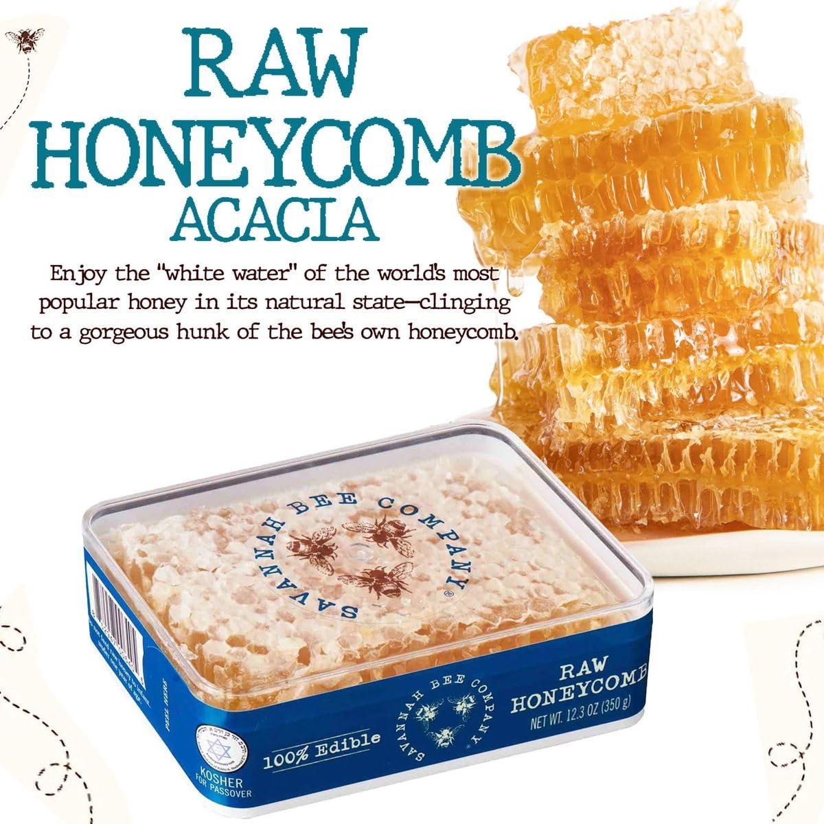 The Savannah Bee Company Raw Acacia Honeycomb by Savannah Bee Company - 12.3 Ounce