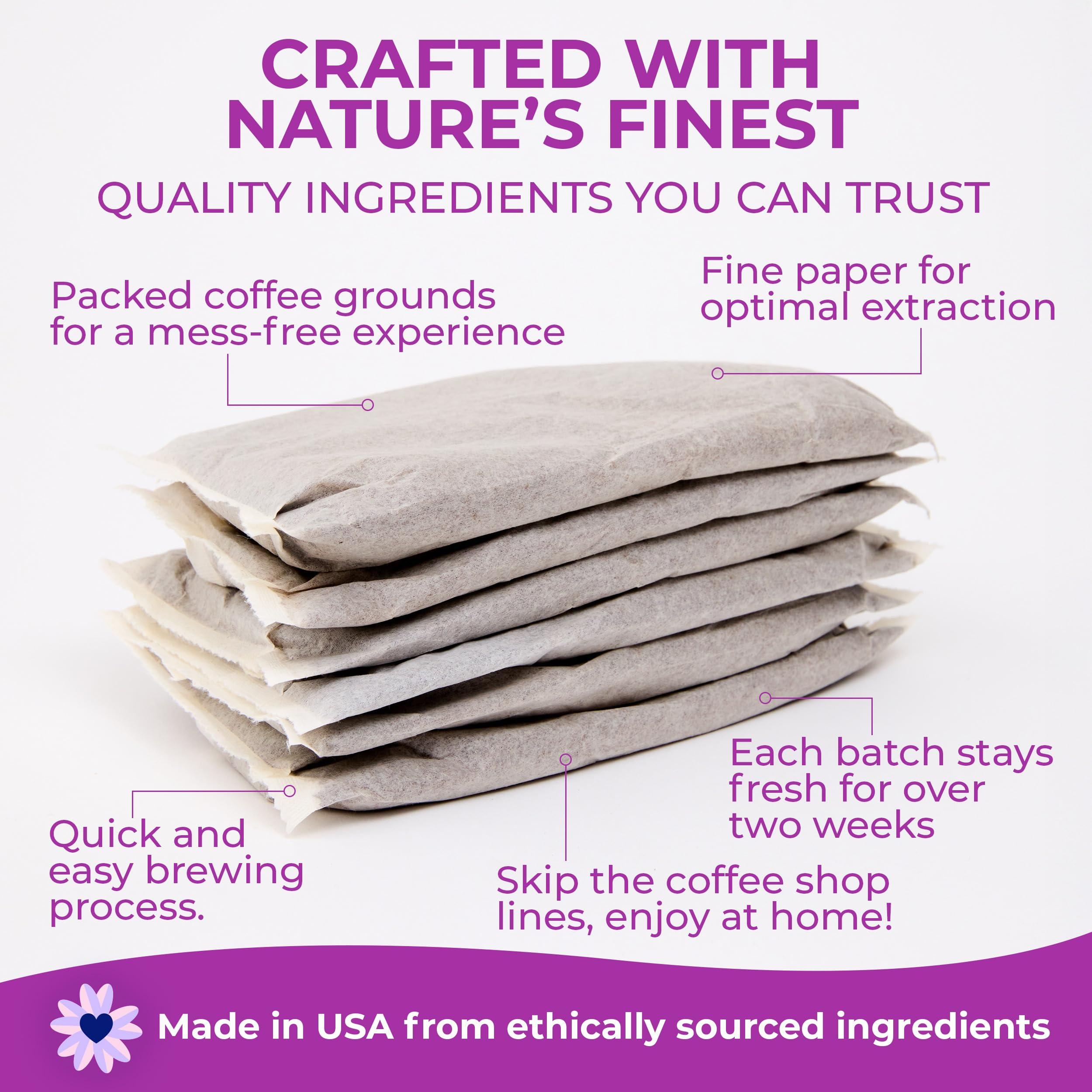 DRINK KATY'S Drink Katys Cold Brew Coffee Packs, 6 Large Ready-to-Brew Pitcher Packets, No More Messy Cold Brew, Smooth & Delicious Dark Roast Brazilian Craft Coffee, Proudly Woman-Owned (Makes 32 Servings) (6 Pack, Cold Brew)