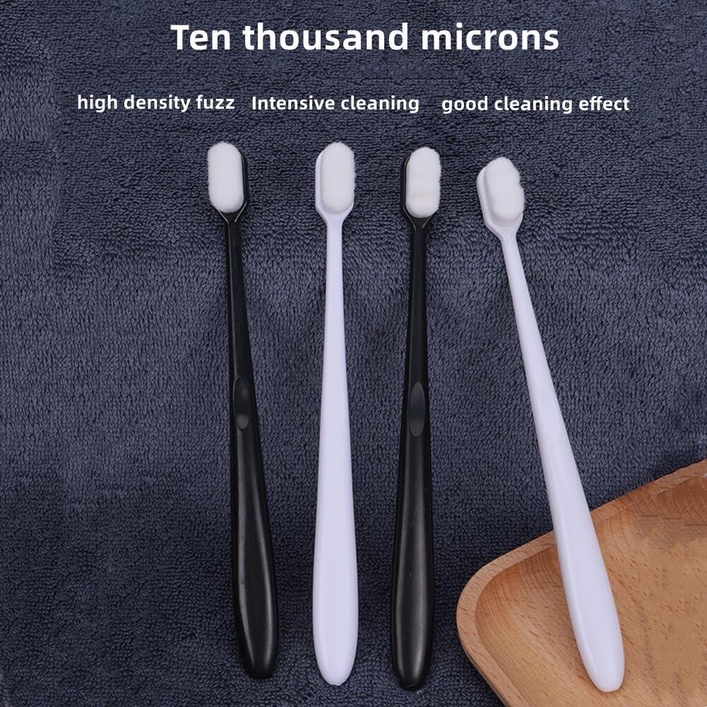 BQB BQB 6 Pcs Extra Soft Toothbrush for Sensitive Teeth, Deep Clean Toothbrush, Manual Toothbrush, Good Cleaning Effect (Black)