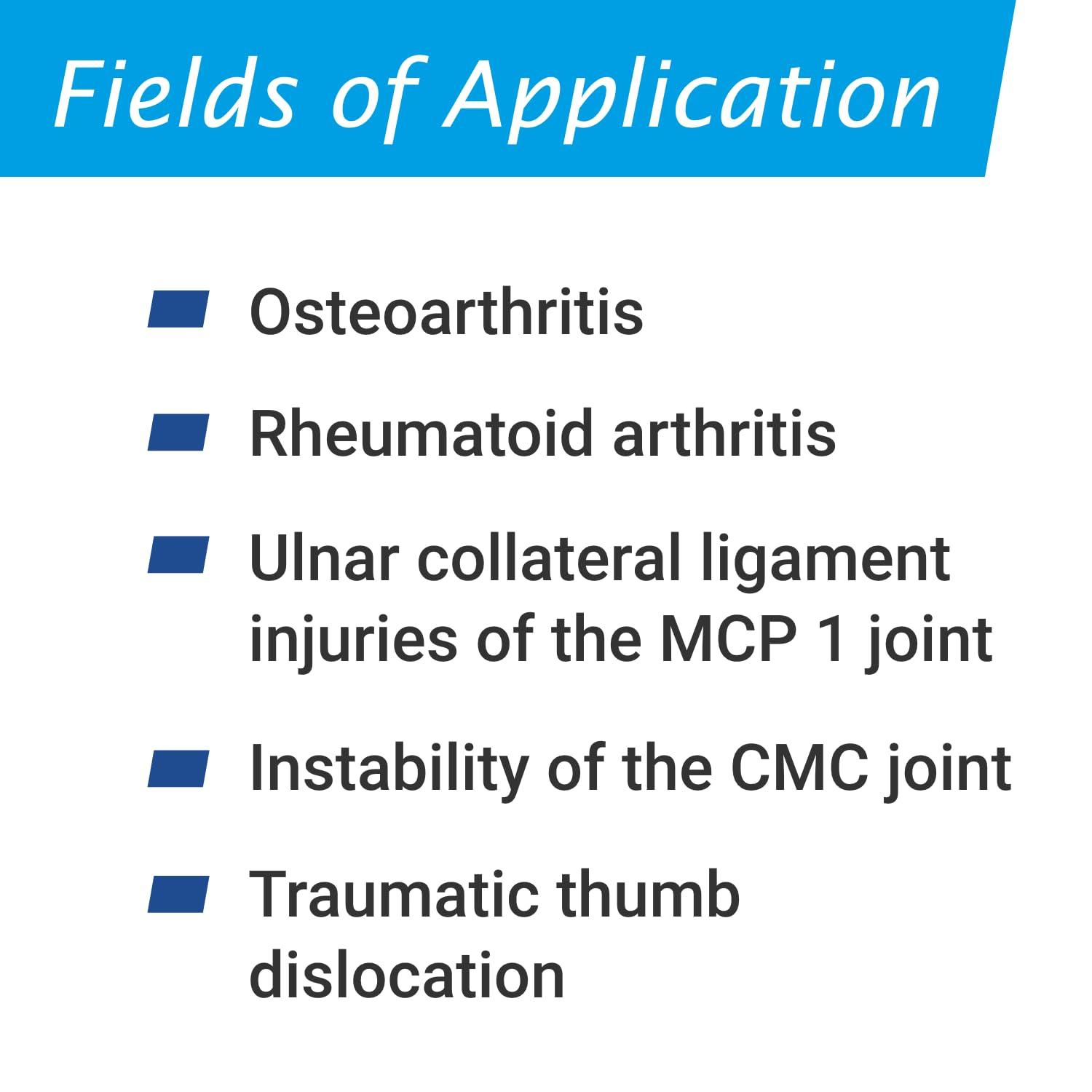 Actimove Actimove Professional Line Rhizo Forte Thumb Orthosis Thumb Brace for Osteoarthritis, Skiers Thumb, Rheumatoid Arthritis, Sprains Patented Design Right Hand Black, Small