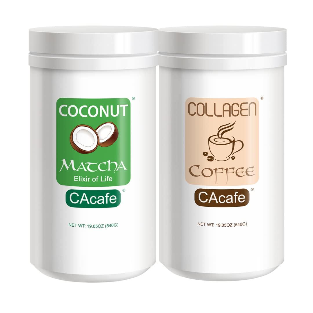 CAcafe CAcafe Coconut Matcha and Collagen Coffee Variety (2-pack)