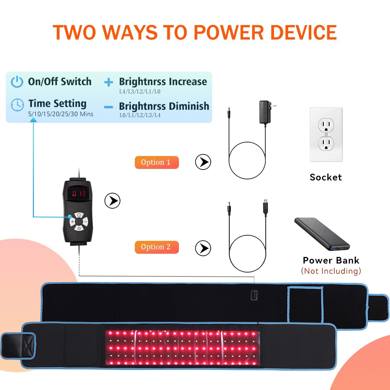 bonodave bonodave Red Light Therapy Device for Body, Infrared Light Therapy for Knee Stomach Legs Relief NIR Deep Therapy at Home