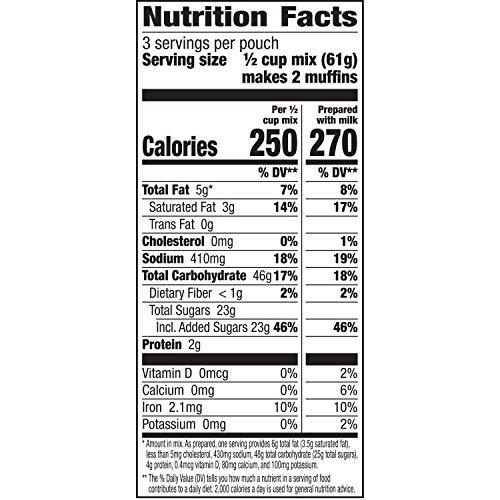 Betty Crocker Betty Crocker Blueberry Muffin Mix, 6.5 oz (Pack of 9)