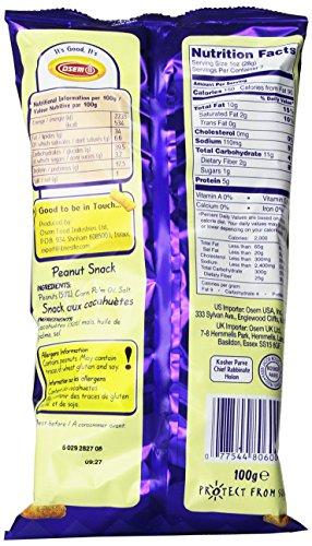Osem Bamba Peanut Butter Snacks All Natural Peanut Butter Corn Puff Snack (Pack of 12 3.5oz Bags)
