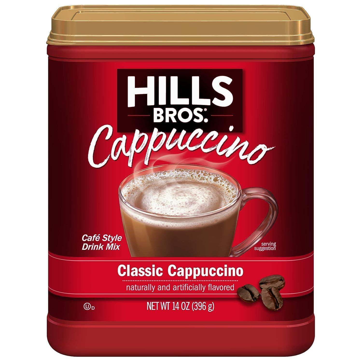 Hills Bros Hills Bros. Flavor Coffee (Classic Cappuccino, 14 Ounce (Pack of 8)