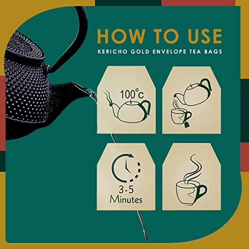 Kericho Gold Kericho Gold Black Tea - Rich in Antioxidants - Orange Pekoe Tea - Kenya Origin - Unique Flavor --100 Envelopes Tea Bags (Pack of 1)