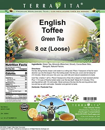 TerraVita English Toffee Green Tea (Loose) (8 oz, ZIN: 535503)