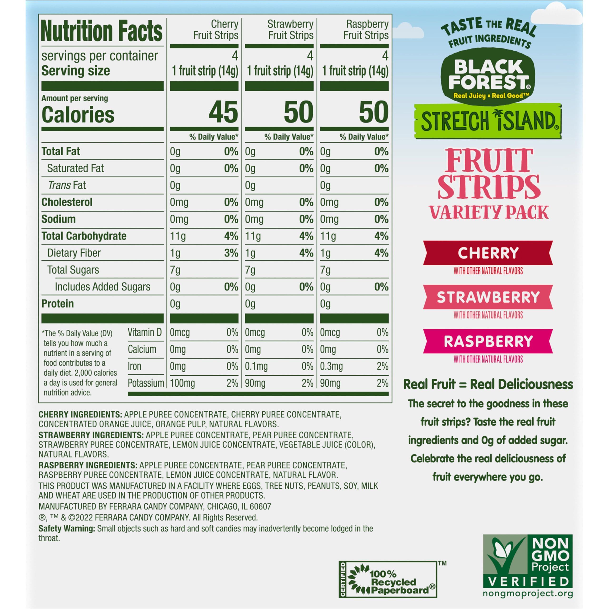 Stretch Island Black Forest Stretch Island Fruit Strips Variety Pack, 12 Count