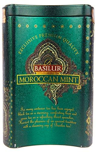 Basilur Basilur Pure Ceylon Green Tea "Morrocan Mint" Oriental Collection with flavour Moroccan mint in the Metal Caddy 100g