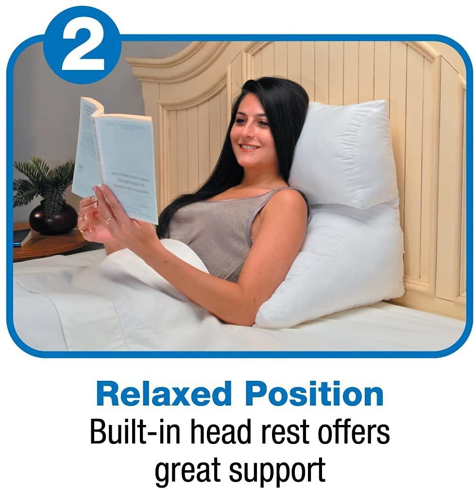 Contour Contour Flip Pillow - 10-in-1 Rest Positions Wedge Pillow for Gentle, Plush Elevation for Back, Knees, Legs or Stomach Support Comfort & Relief - Standard Size (20 inch Width - Pillow ONLY)