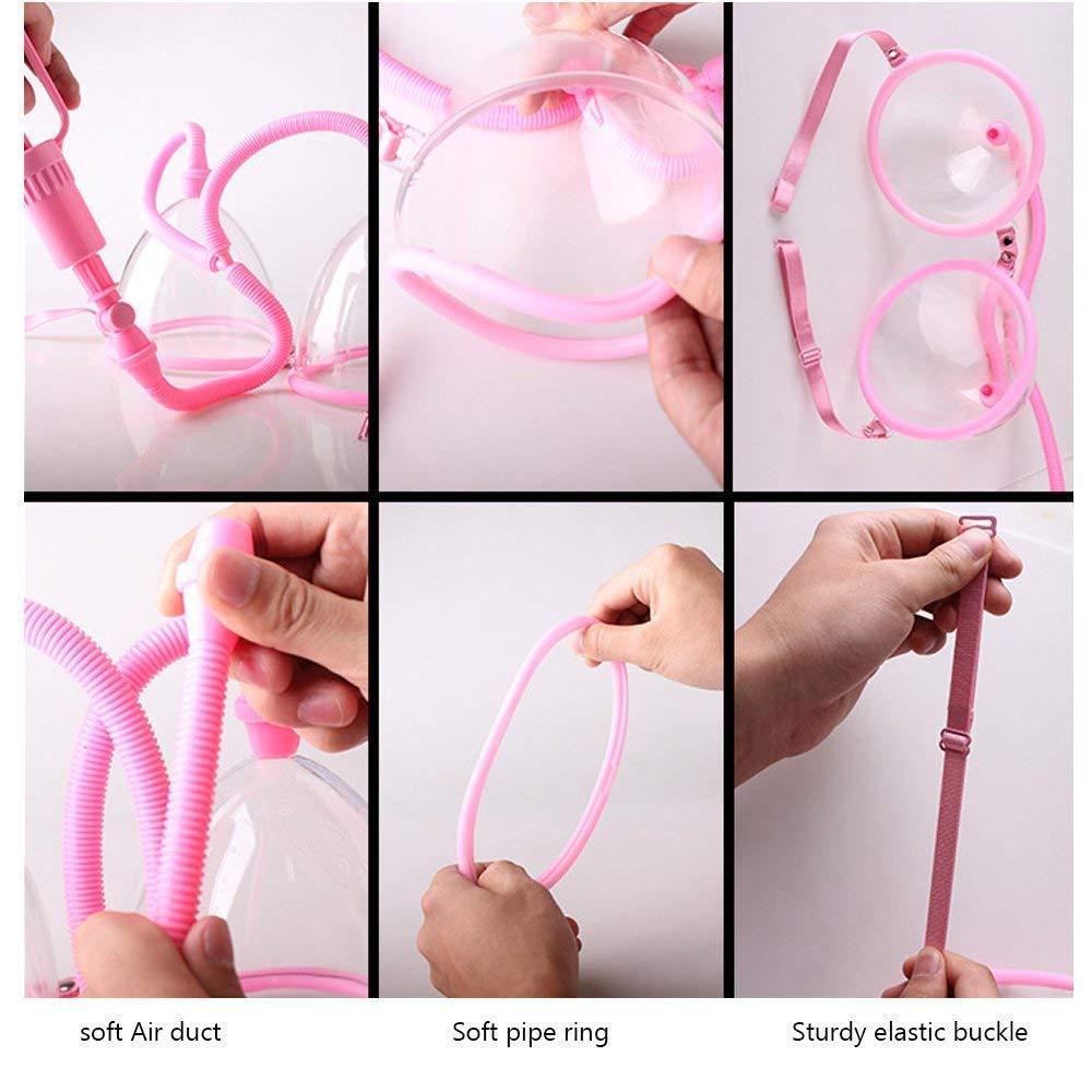 HenMerry HenMerry Women Larger Dual Vacuum Suction Cup Breast Pump(Manual)