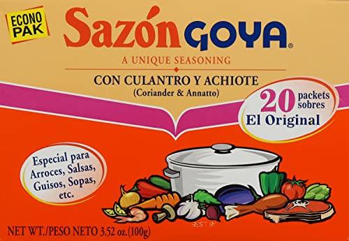 Goya Goya Foods Sazón Seasoning with Coriander & Annatto, 3.52 Ounce (Pack of 18)