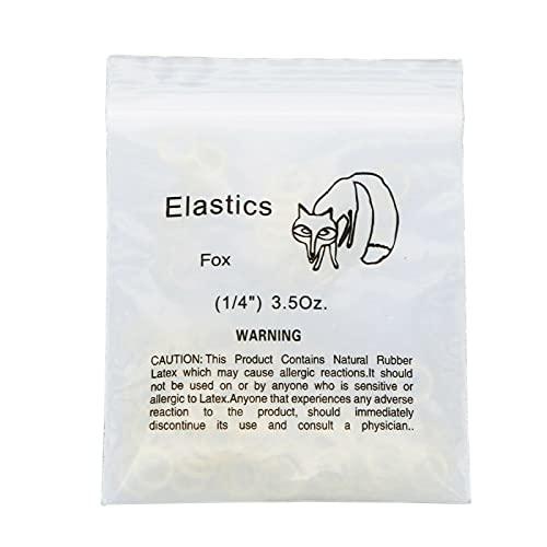N\C 1000Pcs Dental Elastics Orthodontic Rubber Bands Ties Braces 3.5oz Zoo Pack 10bags (Fox 1/4" 3.5oz)